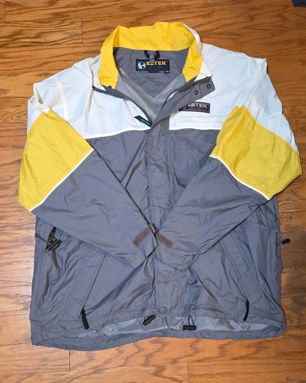 Vintage EBTEK Eddie Bauer Color Block Nylon Rain Jacket XL